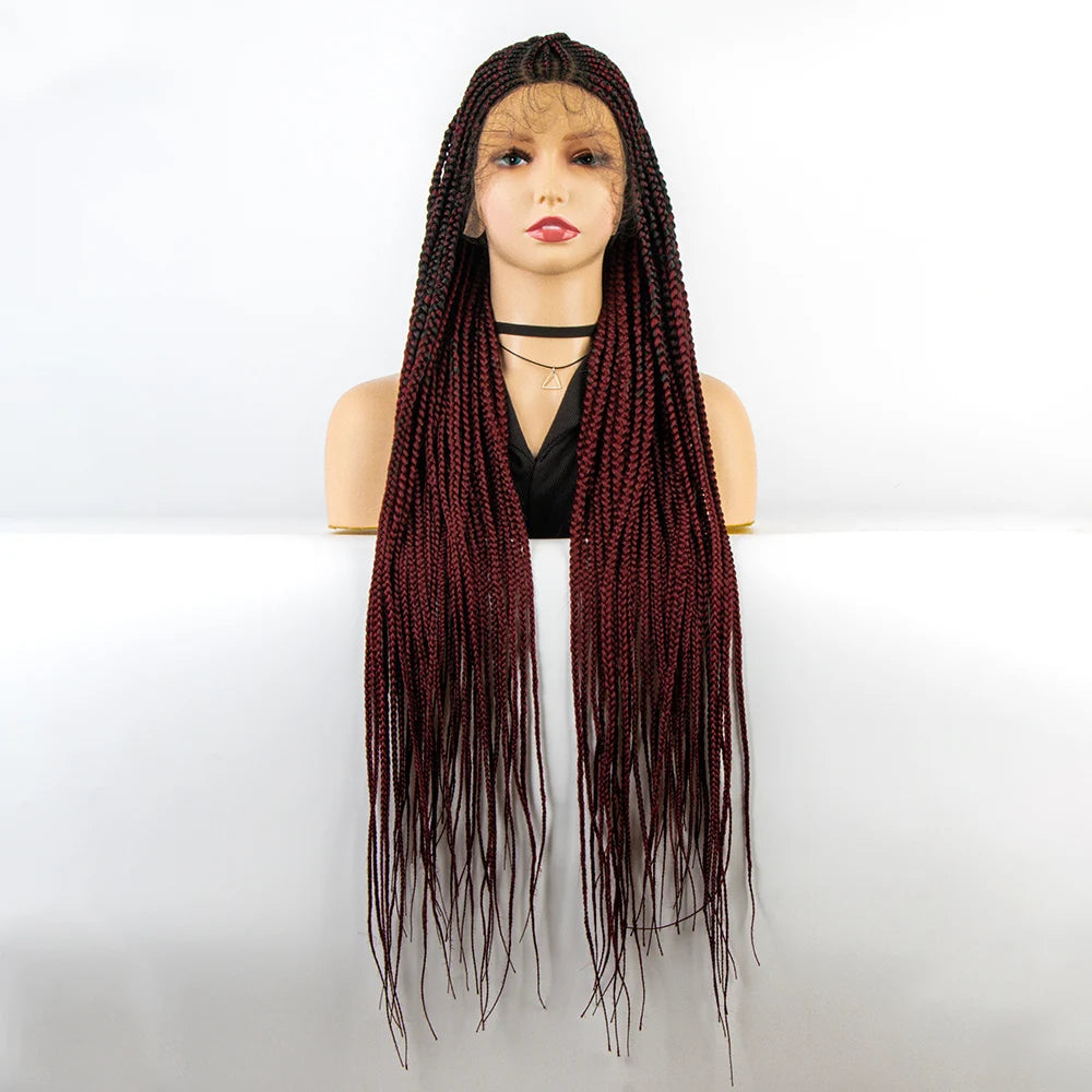 Synthetic Full Lace Braided Cornrow Hair