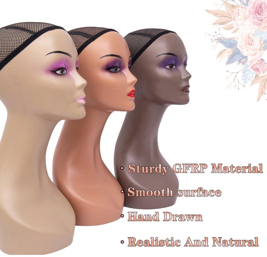 Realistic Mannequin Head For Wigs - Supreme Lush Hair