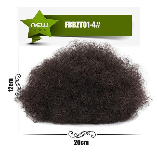 Afro Puff Hair Bun Ponytail Synthetic Kinky Curly Ponytail - Supreme Lush Hair