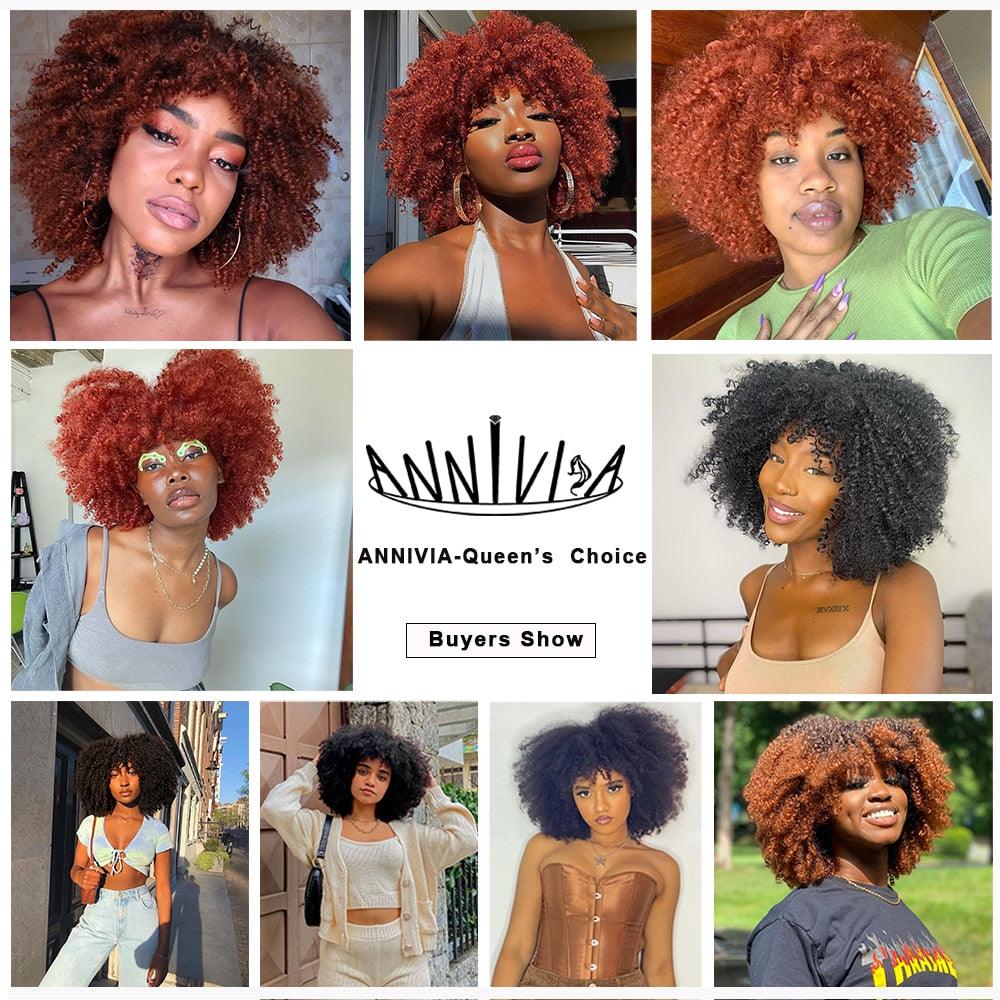 Afro Short Hair Wig With Bangs - Supreme Lush Hair