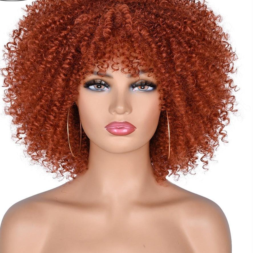 Afro Short Hair Wig With Bangs - Supreme Lush Hair
