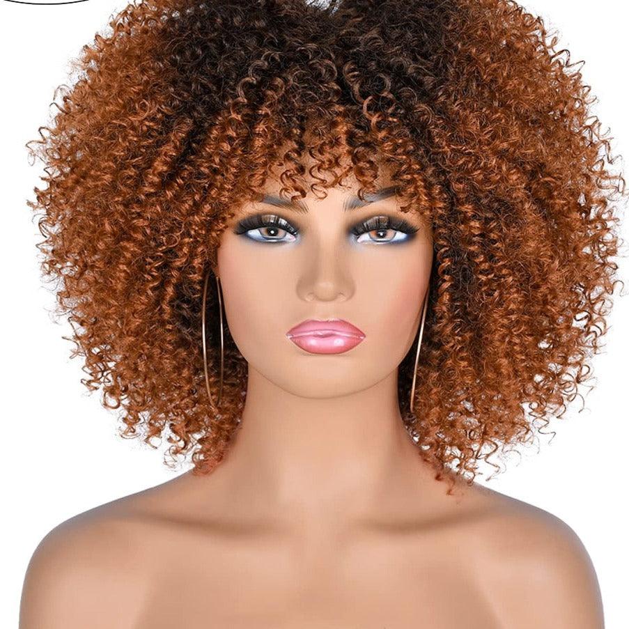 Afro Short Hair Wig With Bangs - Supreme Lush Hair