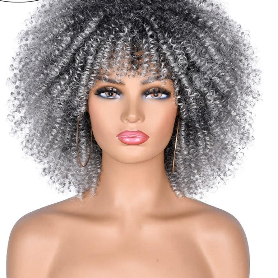 Afro Short Hair Wig With Bangs - Supreme Lush Hair