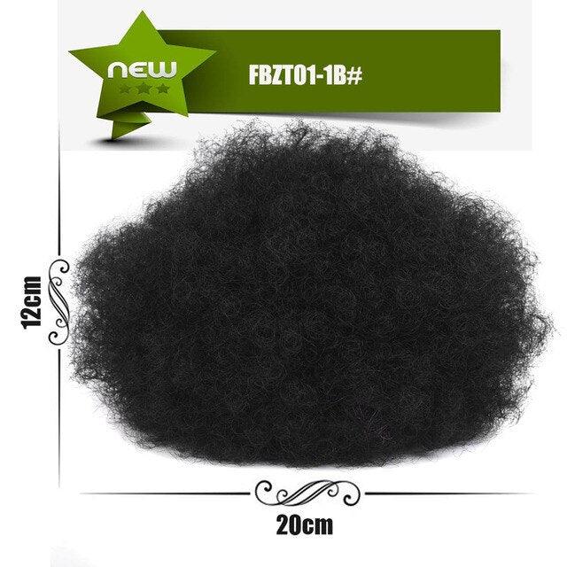 Afro Puff Hair Bun Ponytail Synthetic Kinky Curly Ponytail - Supreme Lush Hair