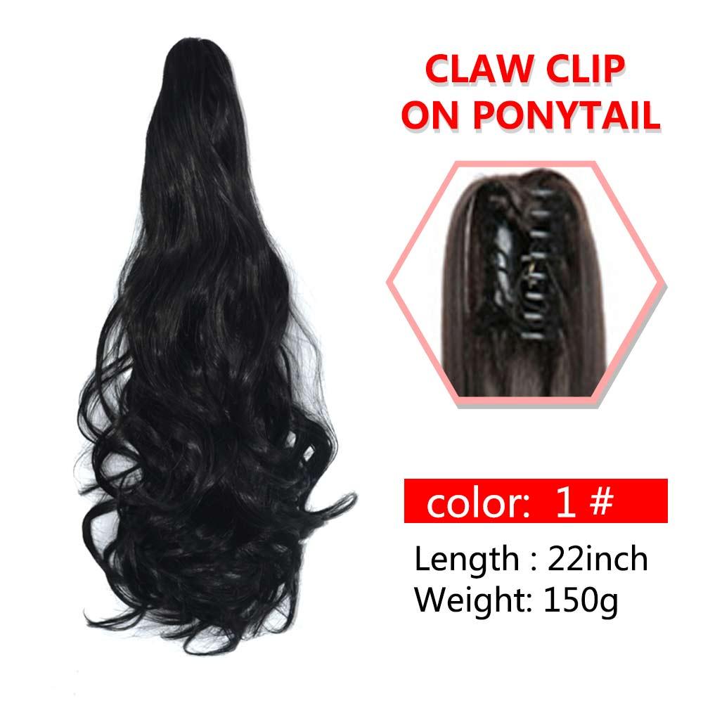 Wavy Claw Clip On Ponytail Hair Extension Hairpiece - Supreme Lush Hair