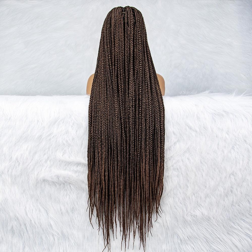 Lace Front Wig Knotless Synthetic Box Braids Wig - Supreme Lush Hair