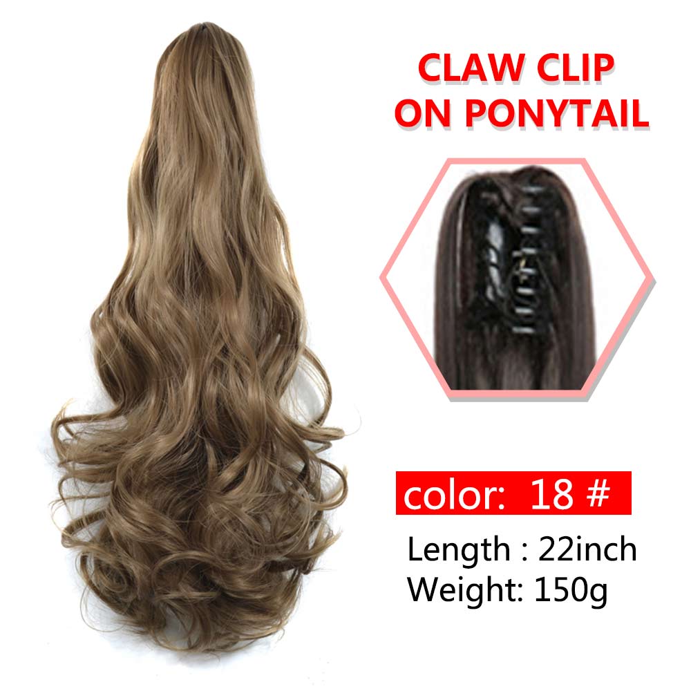 Wavy Claw Clip On Ponytail Hair Extension Hairpiece