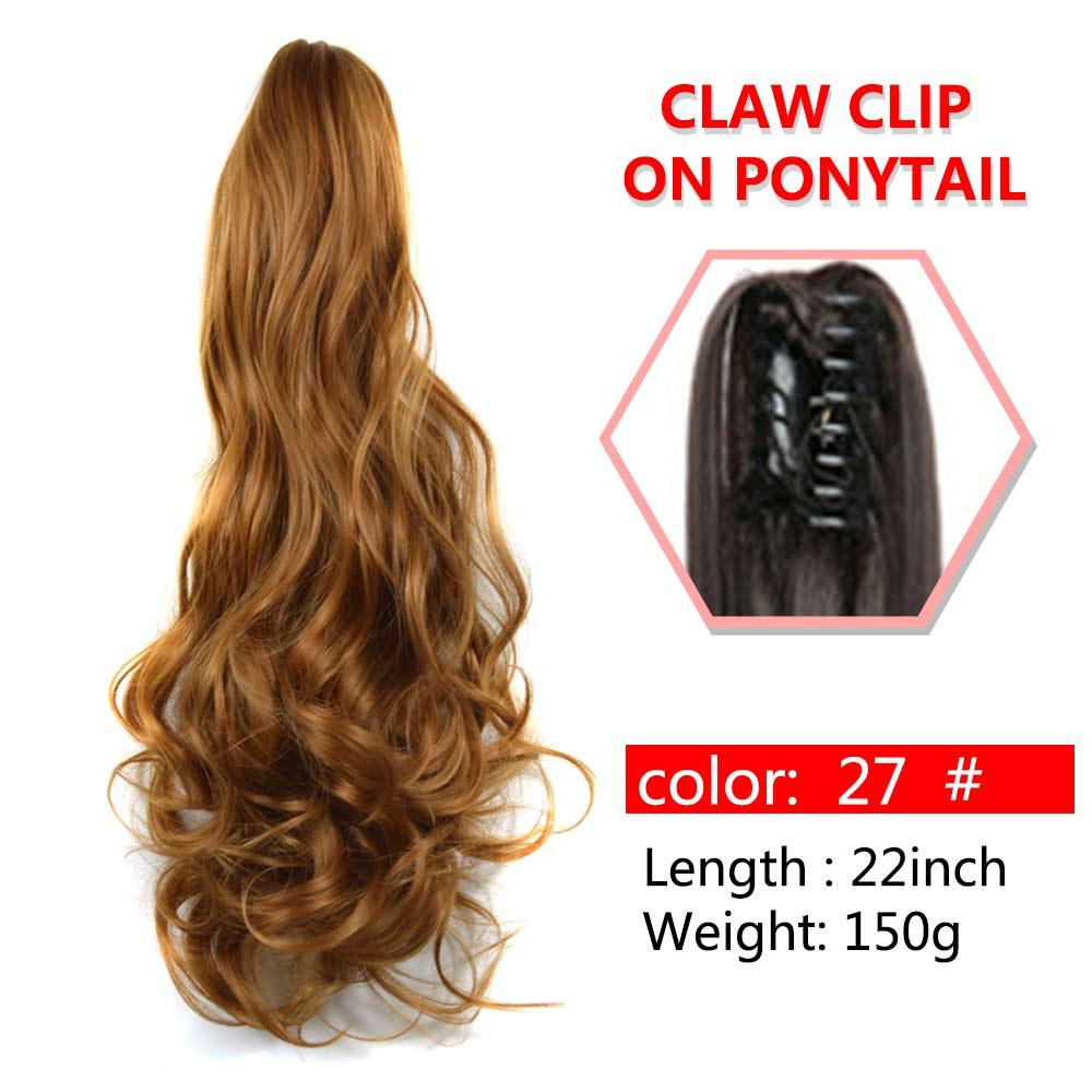 Wavy Claw Clip On Ponytail Hair Extension Hairpiece - Supreme Lush Hair