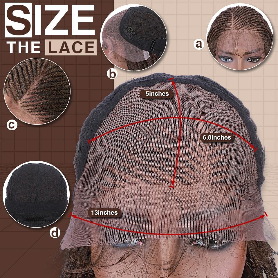 Cornrow Braids Lace Wig - Supreme Lush Hair
