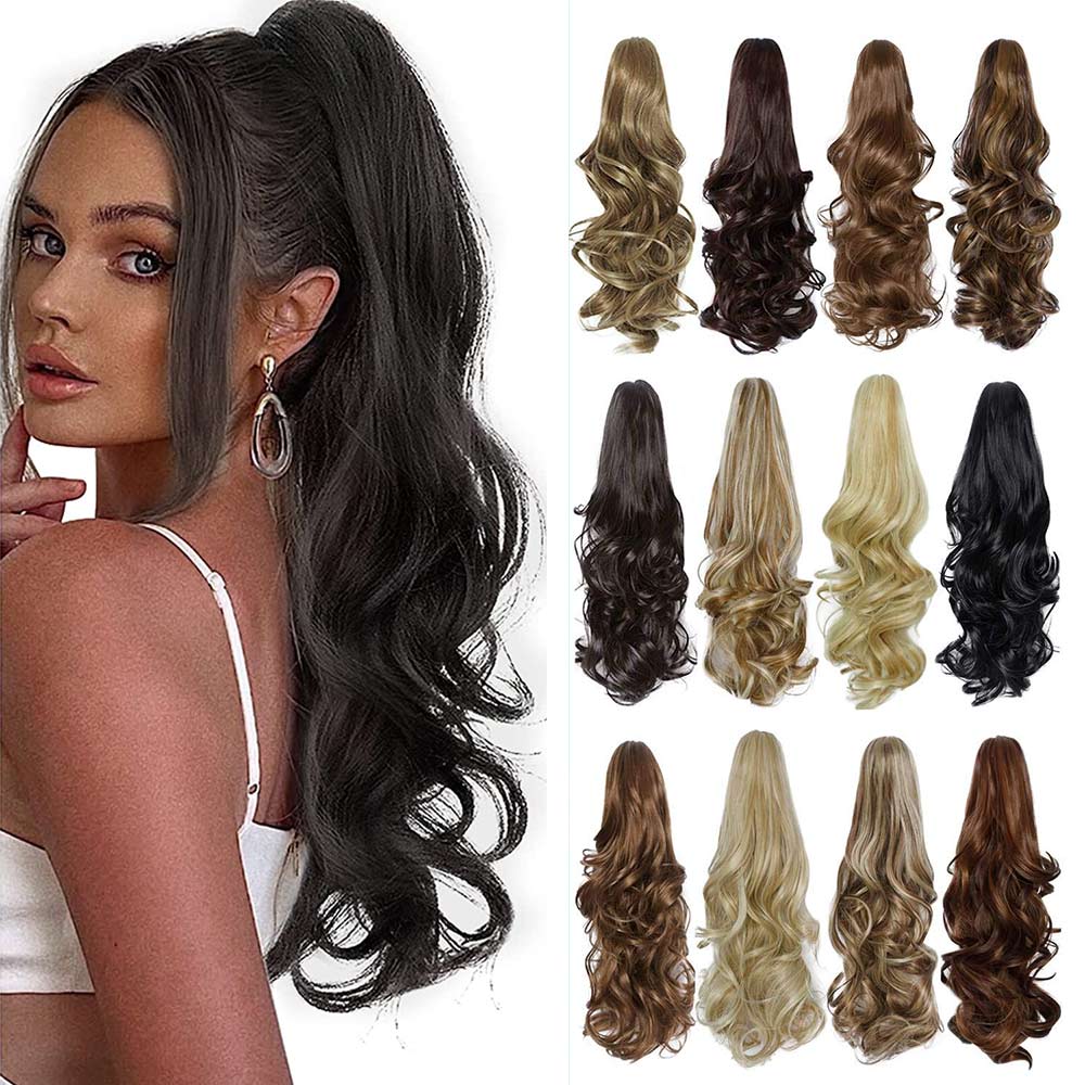 Wavy Claw Clip On Ponytail Hair Extension Hairpiece