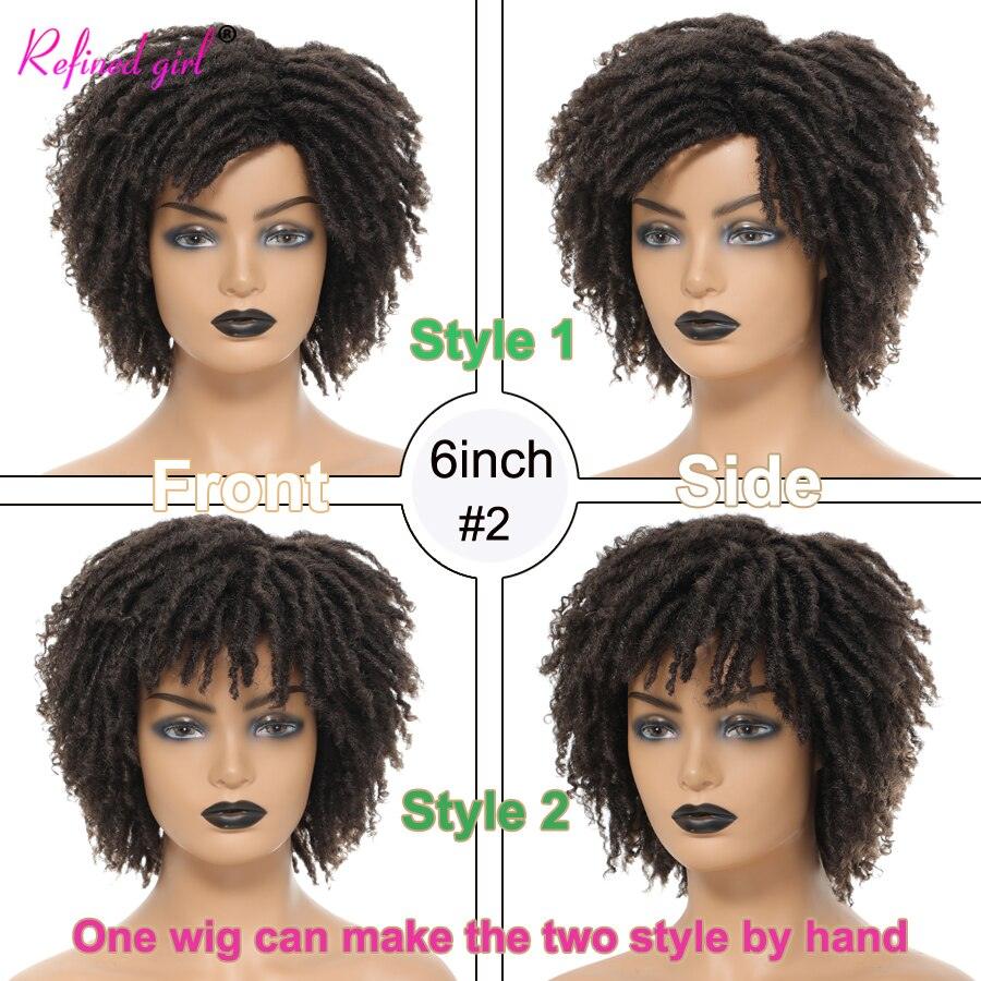 Short Dreadlock Wig Synthetic Heat Resistant Breathable Faux Locs - Supreme Lush Hair