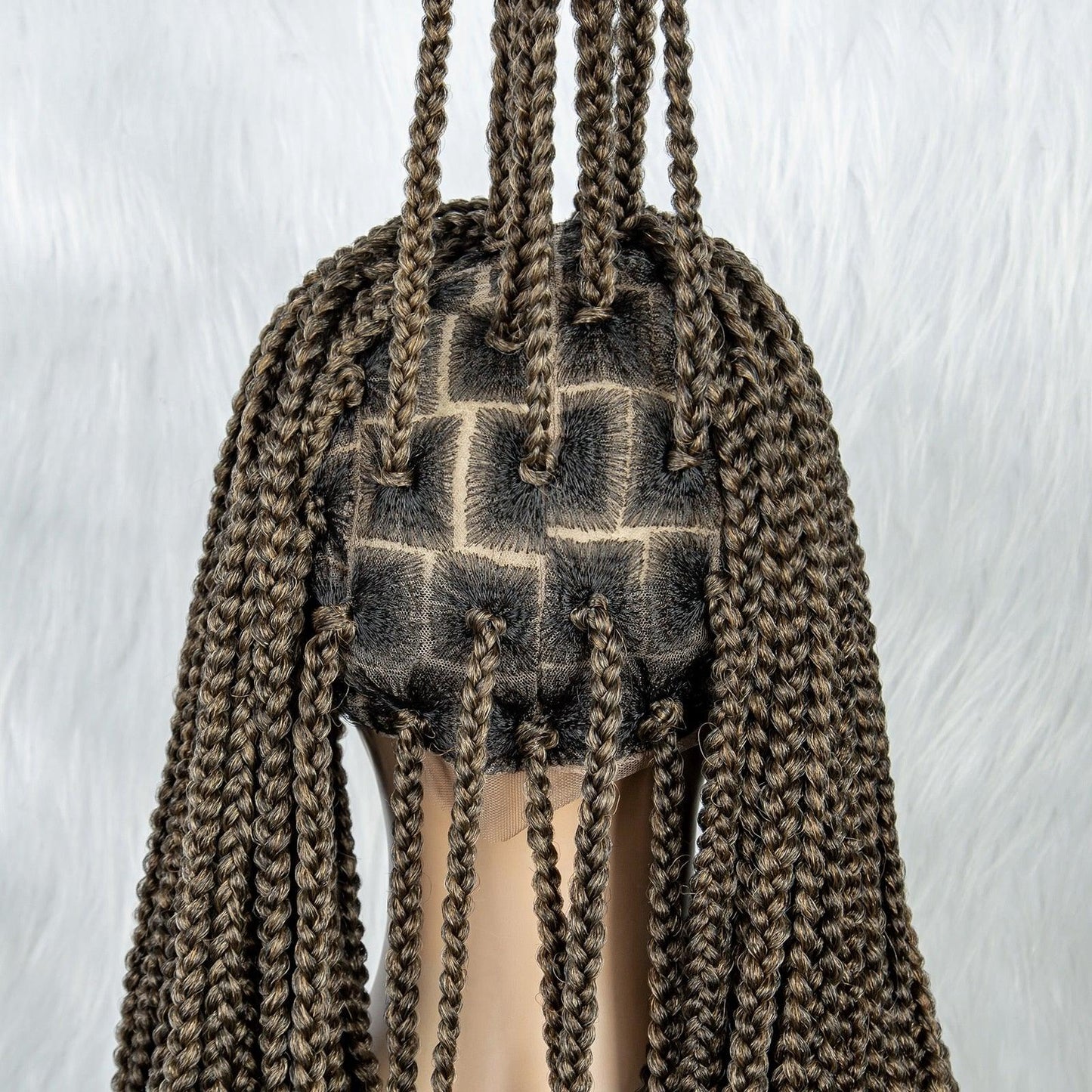 Lace Front Wig Knotless Synthetic Box Braids Wig - Supreme Lush Hair