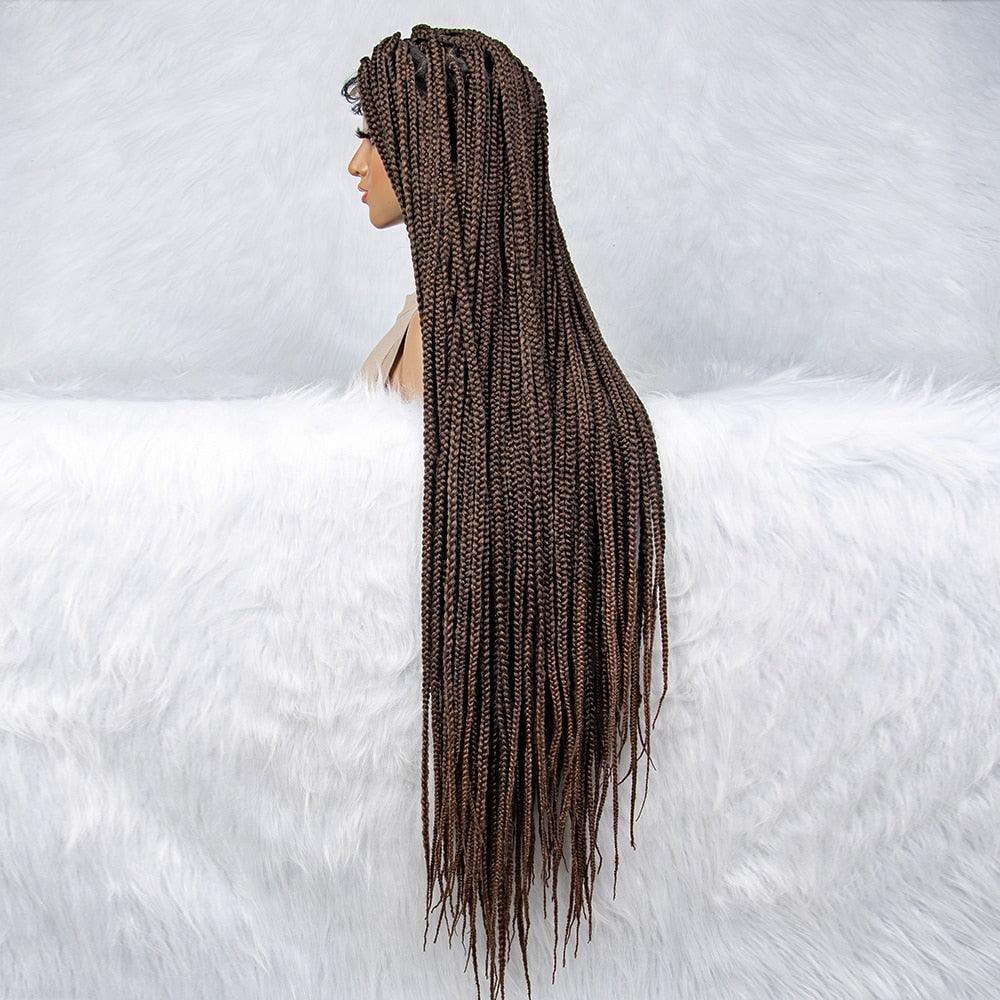 Lace Front Wig Knotless Synthetic Box Braids Wig - Supreme Lush Hair
