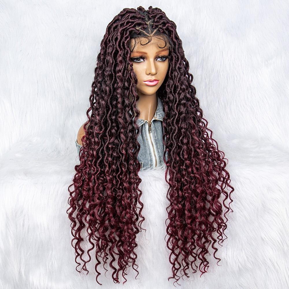 Box Wig Braid Synthetic Full Lace Wigs - Supreme Lush Hair