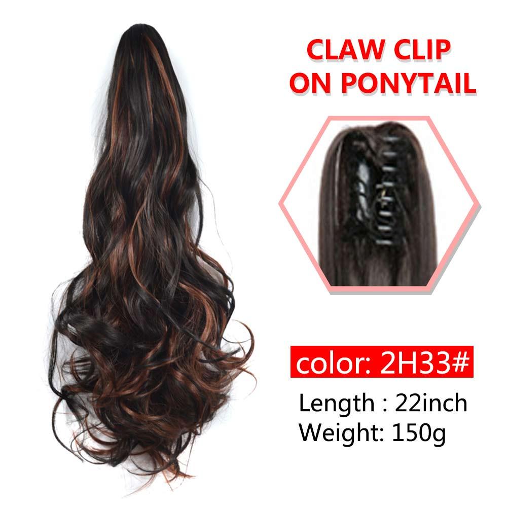 Wavy Claw Clip On Ponytail Hair Extension Hairpiece - Supreme Lush Hair