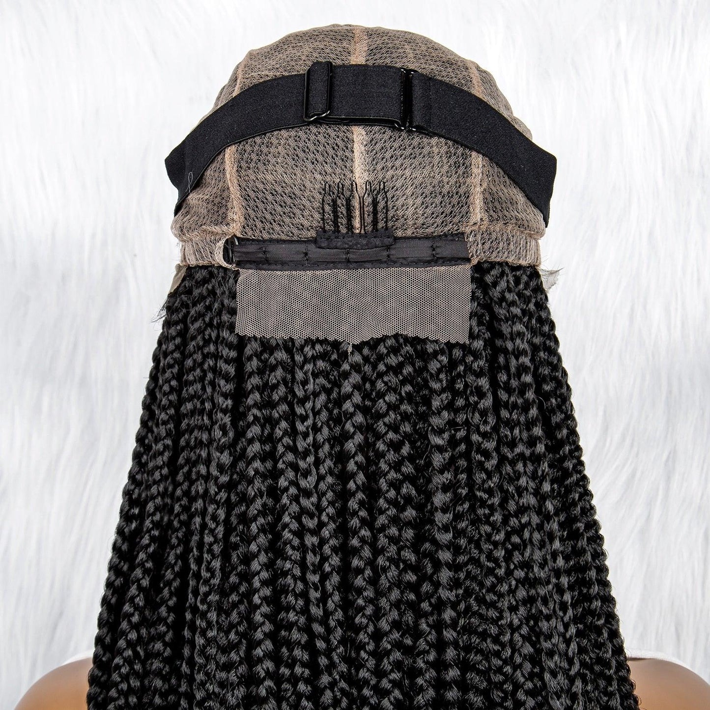 Lace Front Wig Knotless Synthetic Box Braids Wig - Supreme Lush Hair