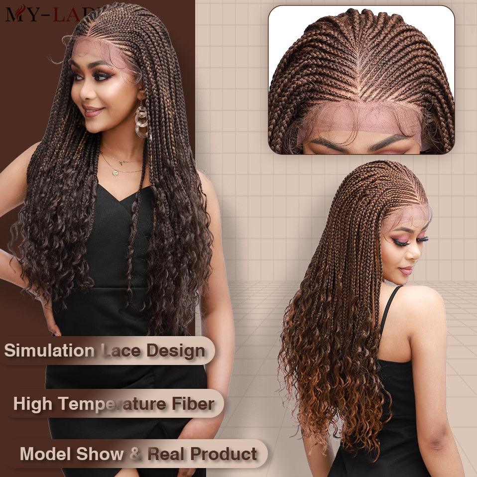Cornrow Braids Lace Wig - Supreme Lush Hair