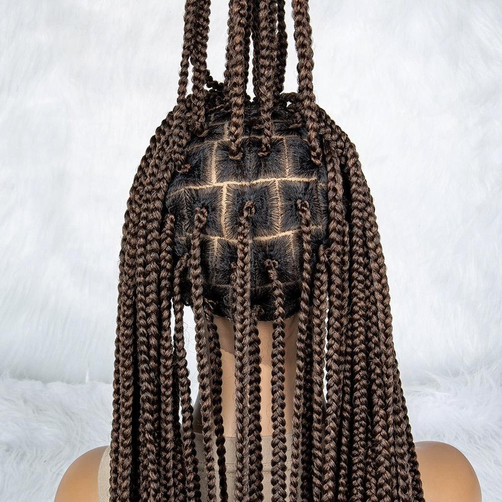 Lace Front Wig Knotless Synthetic Box Braids Wig - Supreme Lush Hair