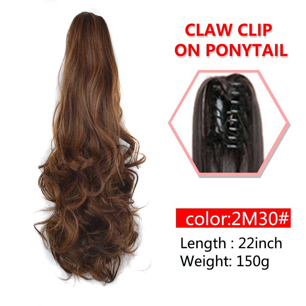 Wavy Claw Clip On Ponytail Hair Extension Hairpiece