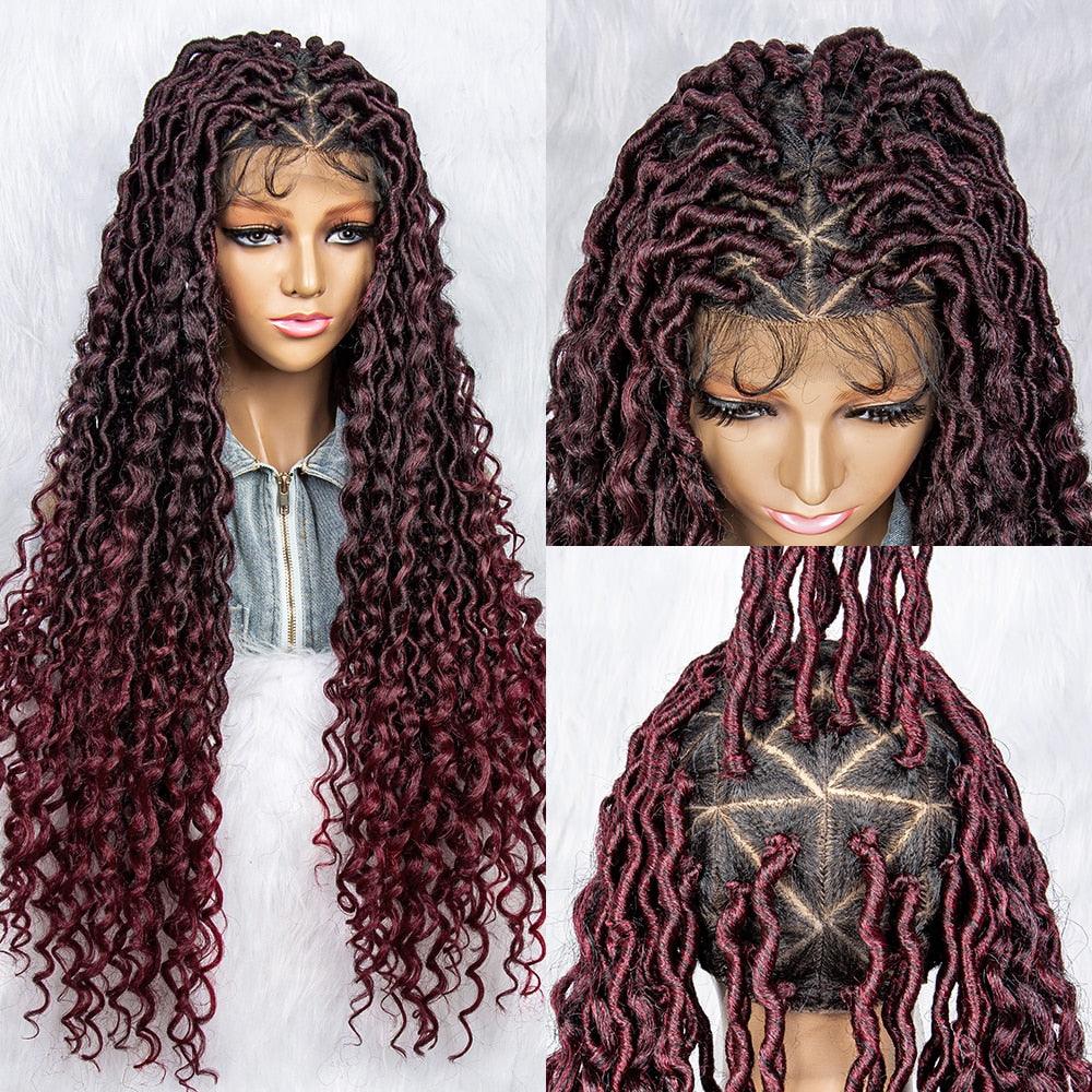 Box Wig Braid Synthetic Full Lace Wigs - Supreme Lush Hair