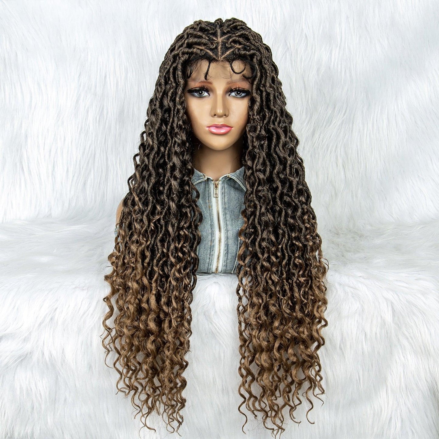 Box Wig Braid Synthetic Full Lace Wigs - Supreme Lush Hair