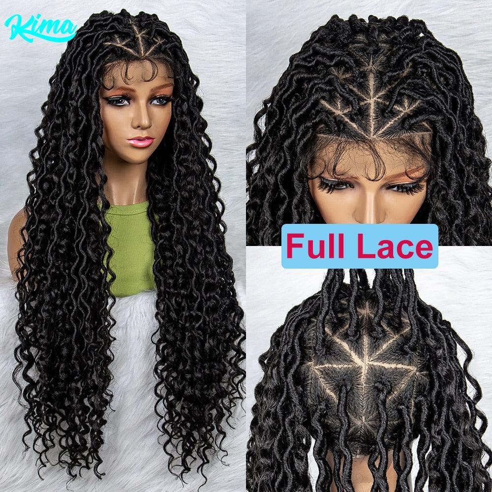 Box Wig Braid Synthetic Full Lace Wigs - Supreme Lush Hair