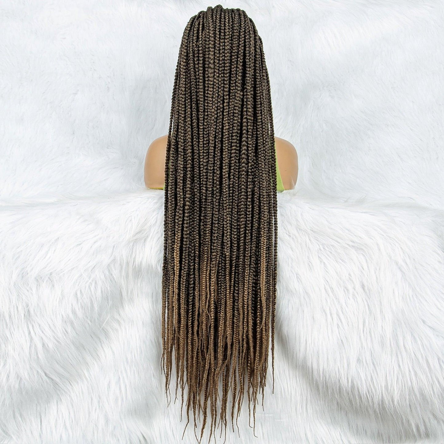 Lace Front Wig Knotless Synthetic Box Braids Wig - Supreme Lush Hair