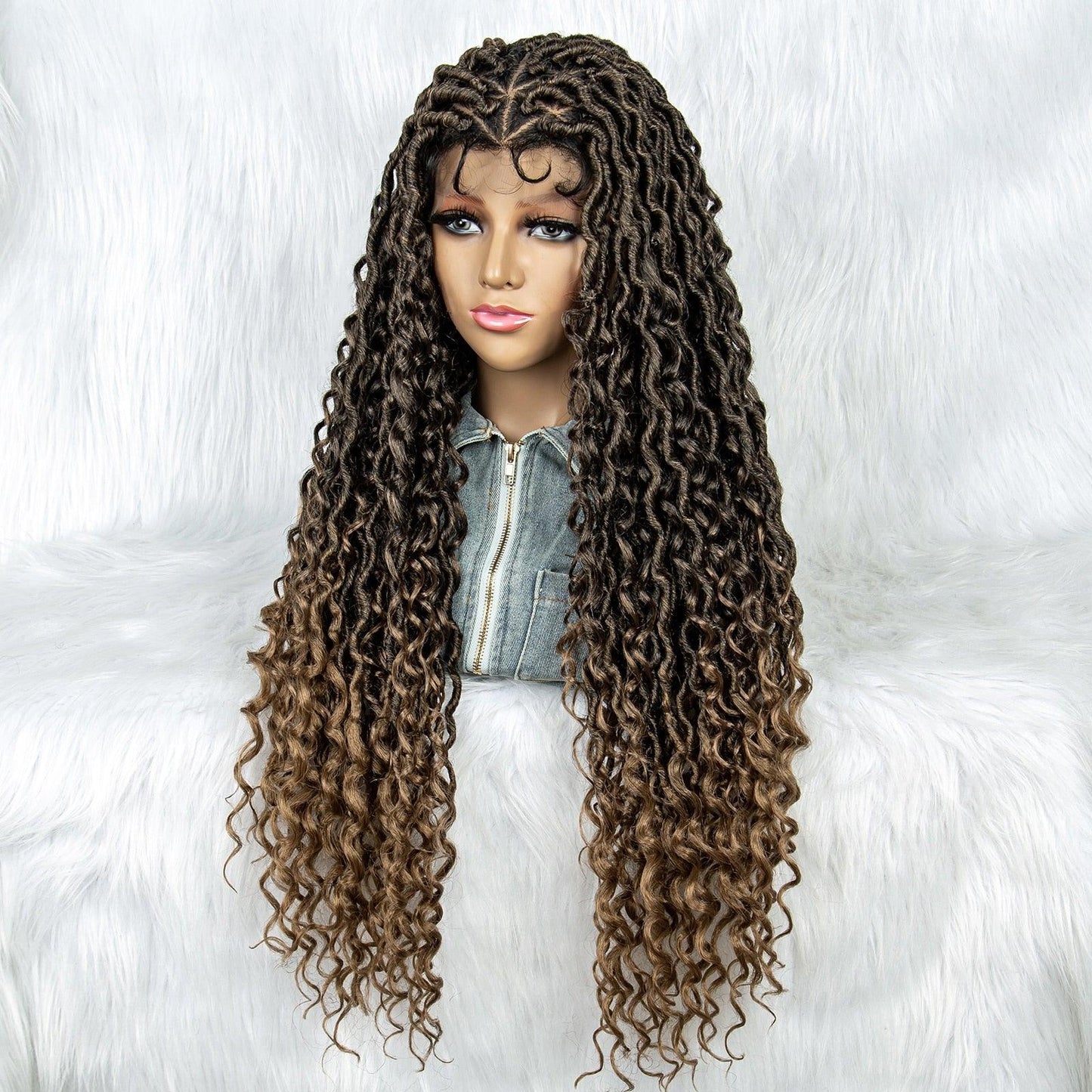 Box Wig Braid Synthetic Full Lace Wigs - Supreme Lush Hair