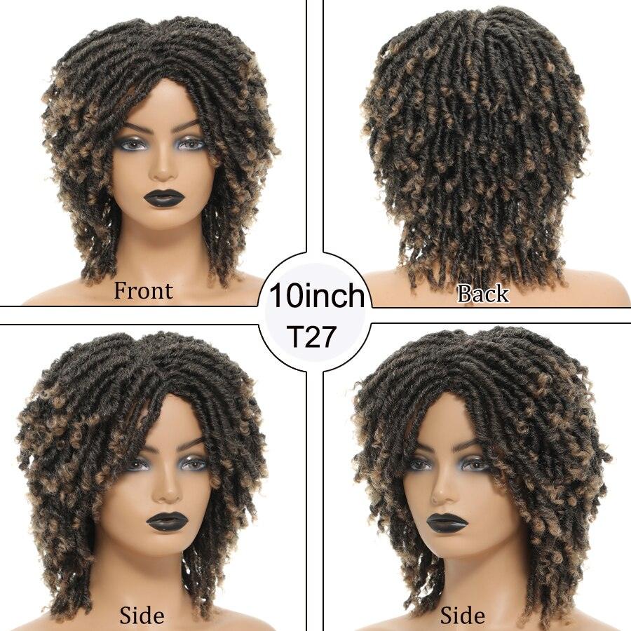 Short Dreadlock Wig Synthetic Heat Resistant Breathable Faux Locs - Supreme Lush Hair