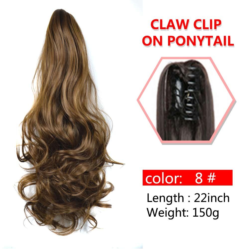 Wavy Claw Clip On Ponytail Hair Extension Hairpiece - Supreme Lush Hair