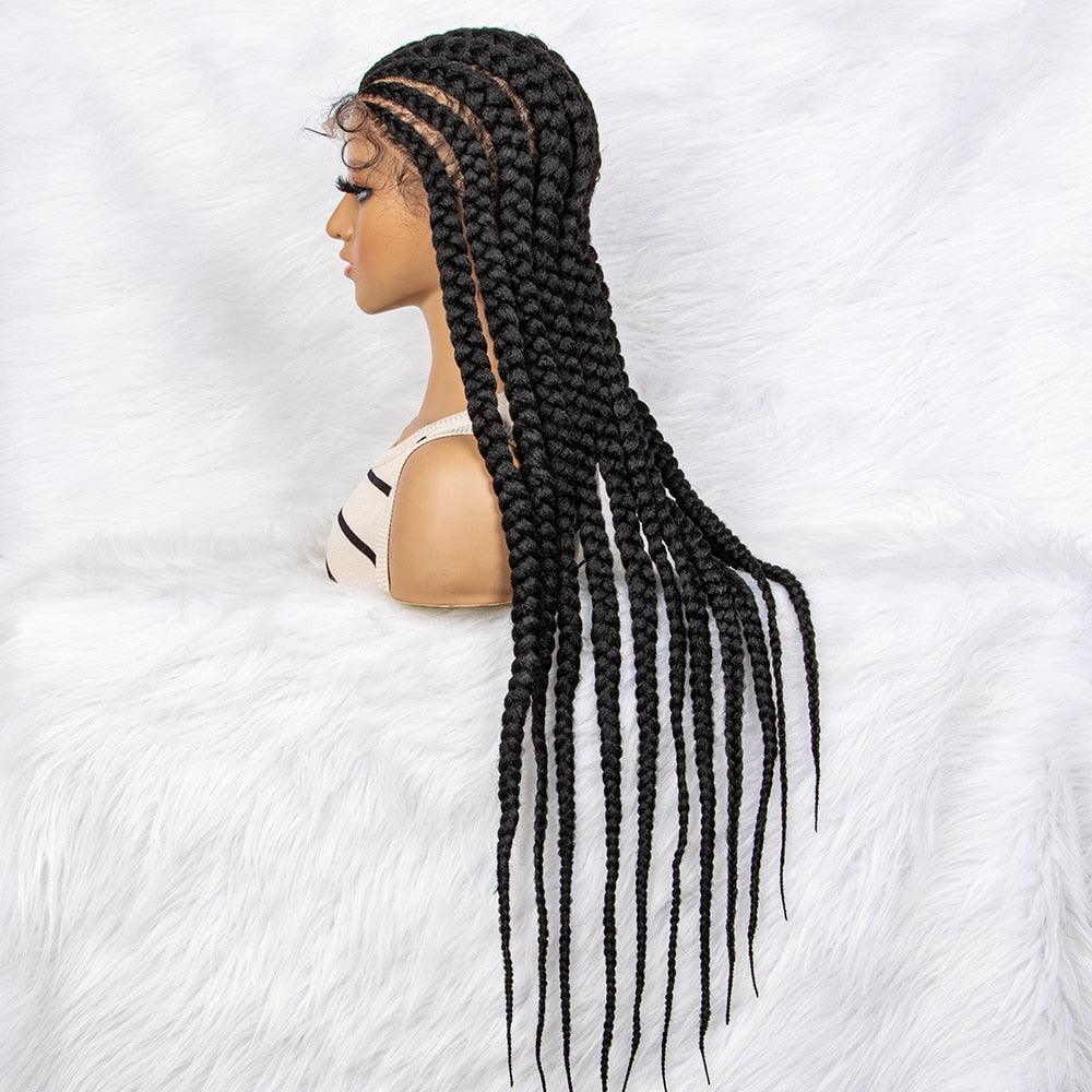 Lace Front Braided 36 inches Synthetic Wigs - Supreme Lush Hair