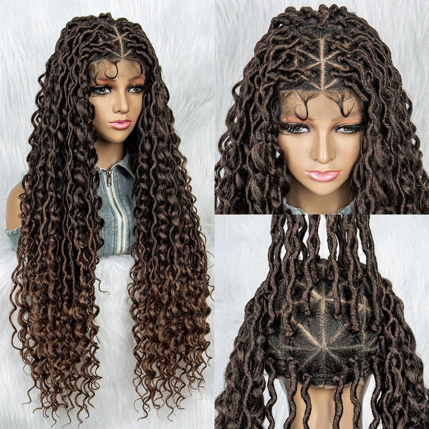 Box Wig Braid Synthetic Full Lace Wigs - Supreme Lush Hair