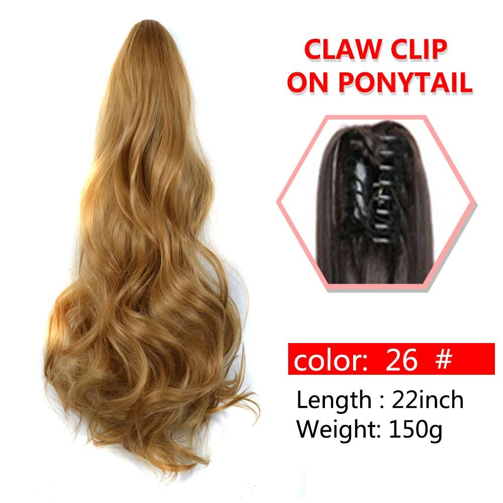 Wavy Claw Clip On Ponytail Hair Extension Hairpiece - Supreme Lush Hair
