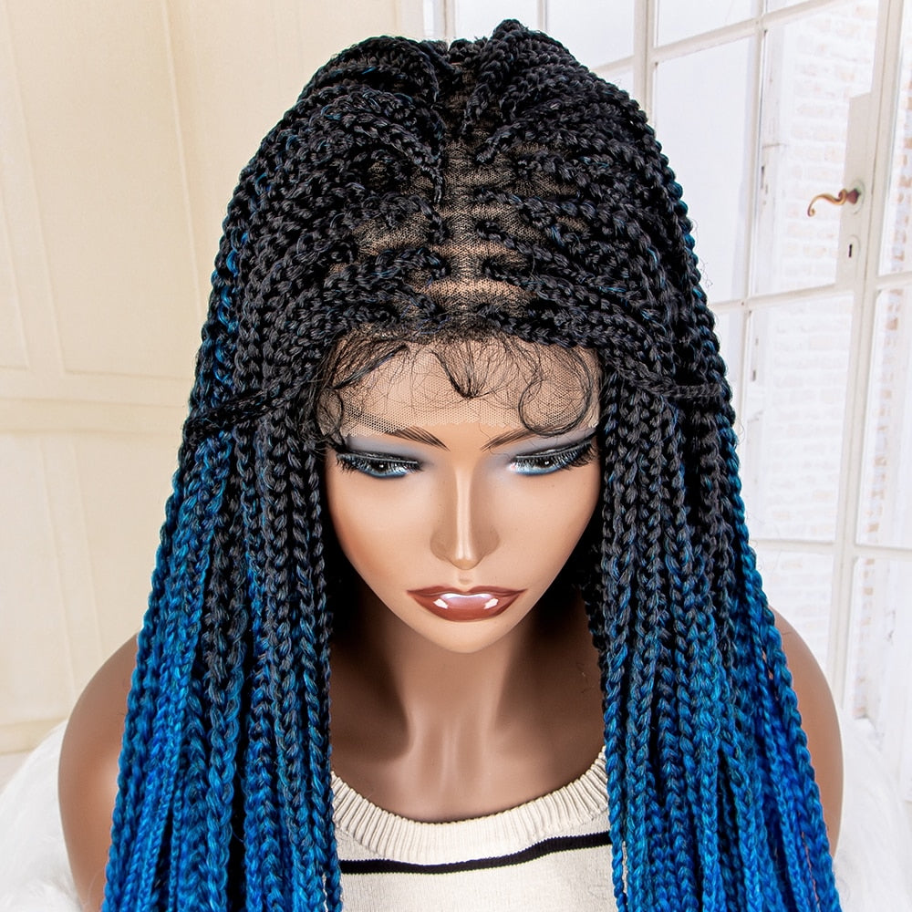 Synthetic 9x6 Lace Frontal Braided Wigs - Supreme Lush Hair