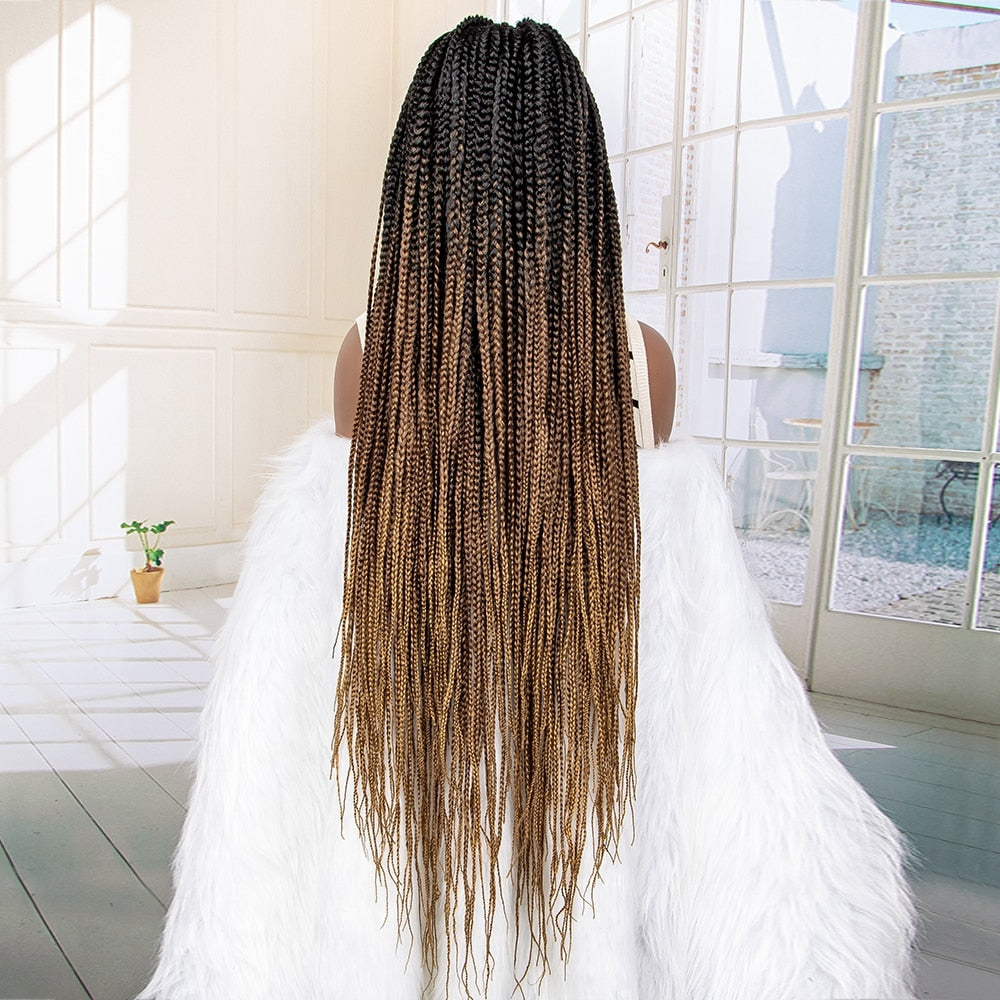 Synthetic 9x6 Lace Frontal Braided Wigs - Supreme Lush Hair