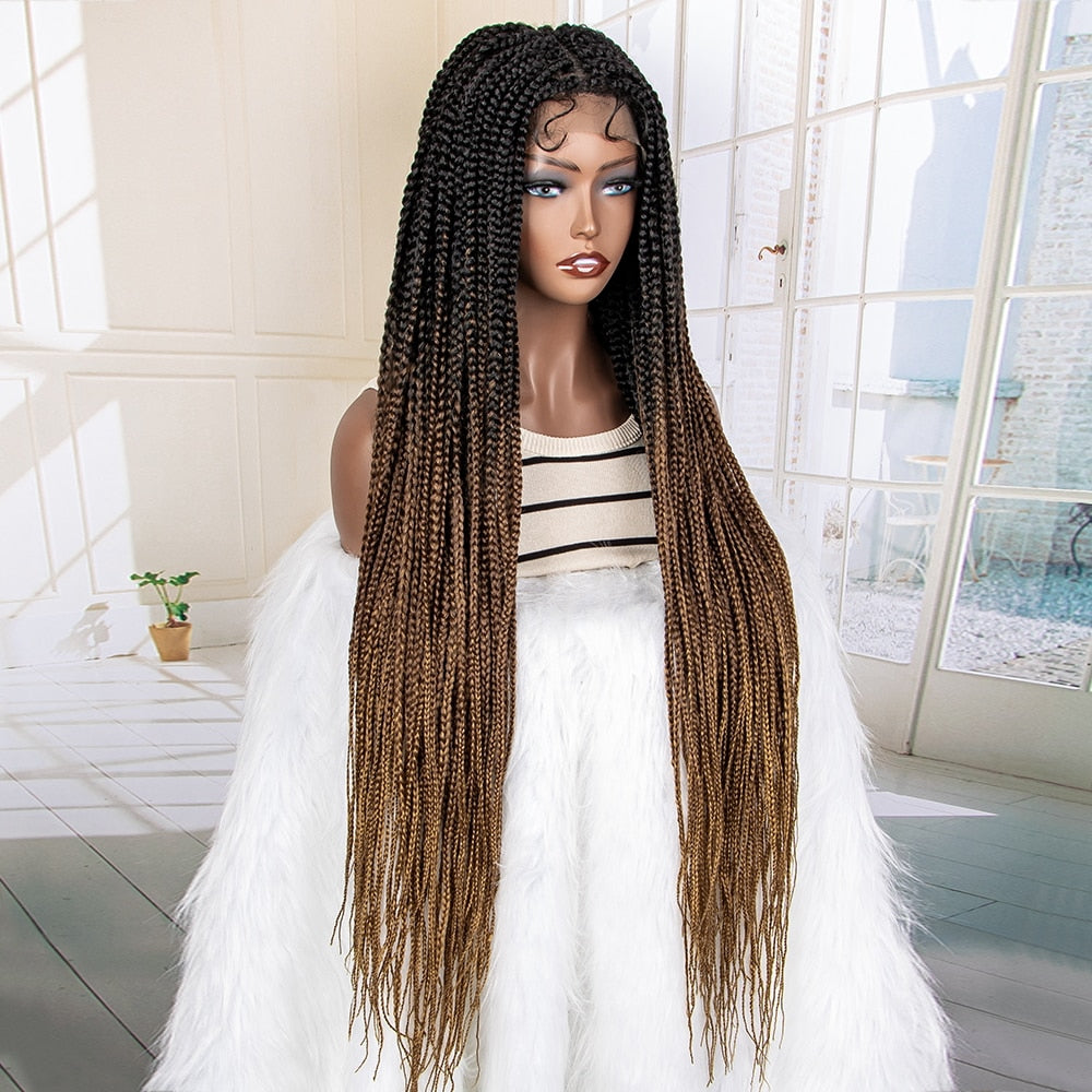 Synthetic 9x6 Lace Frontal Braided Wigs - Supreme Lush Hair