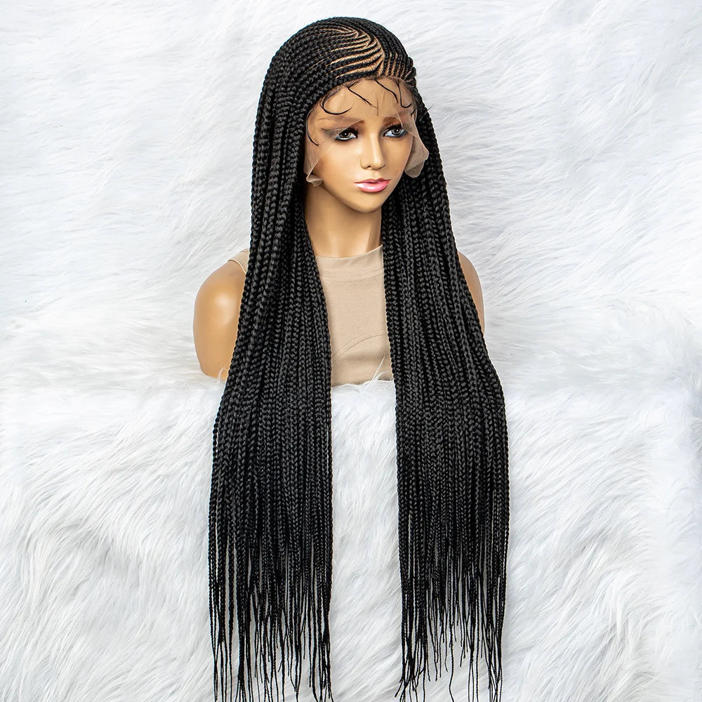 Synthetic Lace Front Knotless Box Braids - Supreme Lush Hair