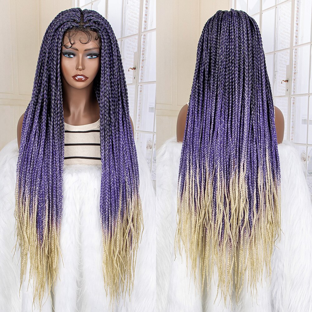 Synthetic 9x6 Lace Frontal Braided Wigs - Supreme Lush Hair