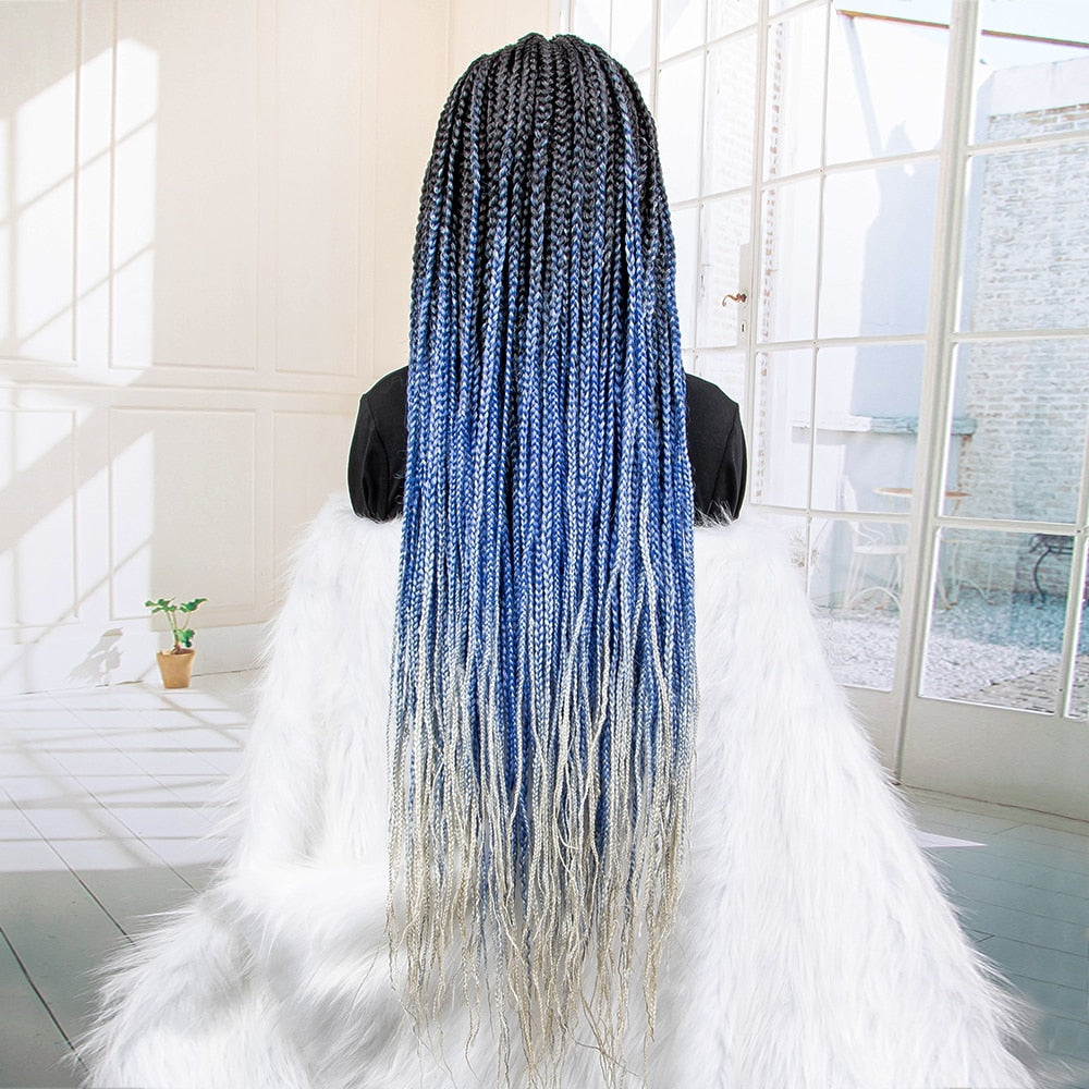 Synthetic 9x6 Lace Frontal Braided Wigs - Supreme Lush Hair