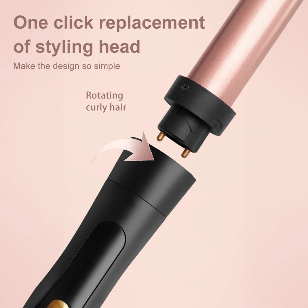 Multi-functional Curling Iron Set 5-in-1 Interchangeable Barrel Curler Hair Waver Styling Tools