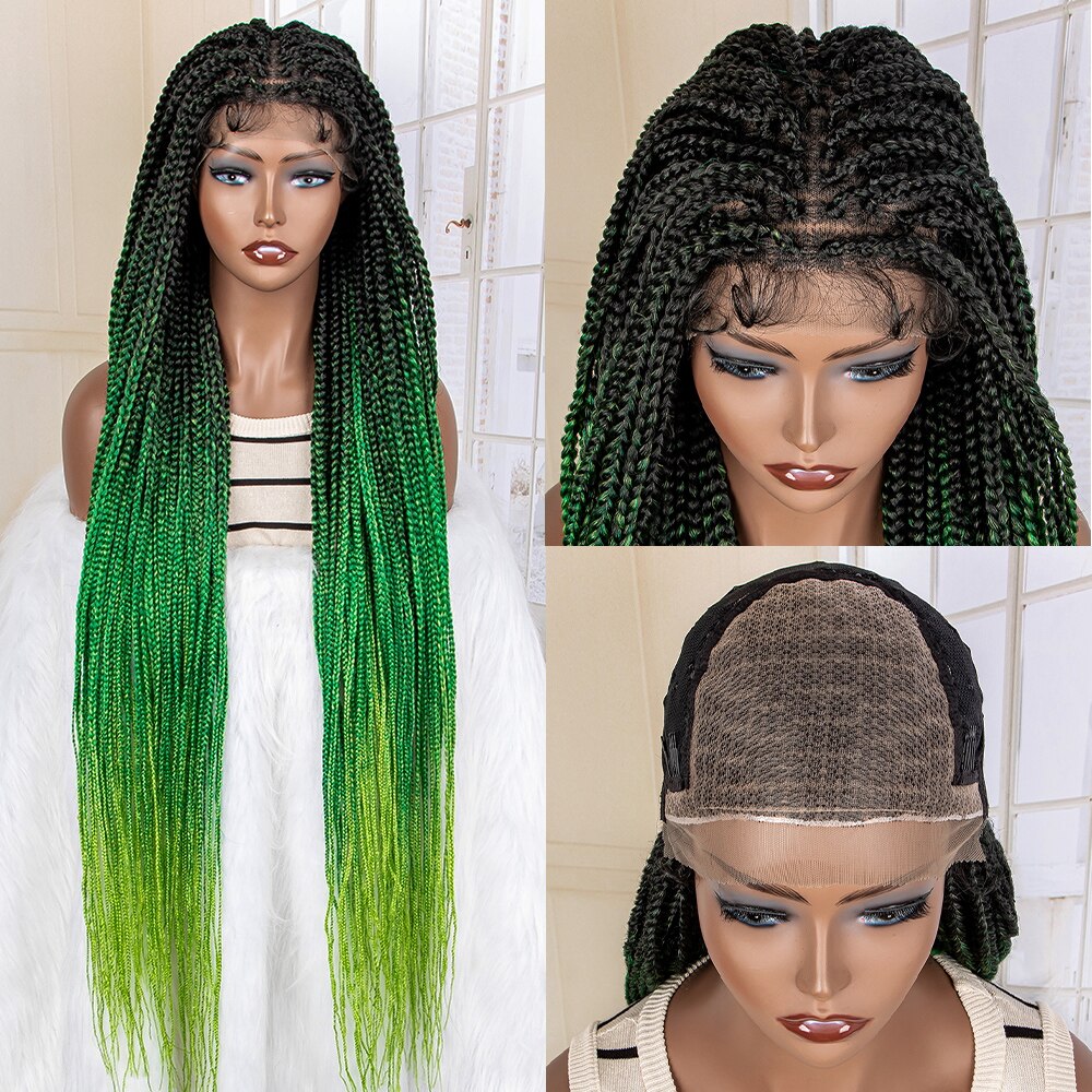 Synthetic 9x6 Lace Frontal Braided Wigs - Supreme Lush Hair