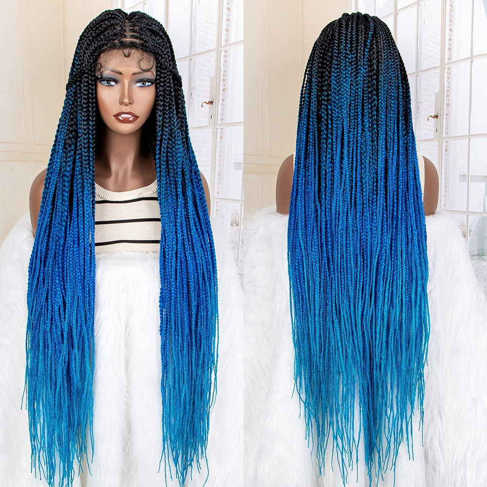 Synthetic 9x6 Lace Frontal Braided Wigs - Supreme Lush Hair