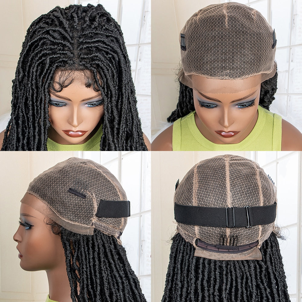 36 Inches Synthetic Full Lace Dreadlock Box Braided Wigs - Supreme Lush Hair