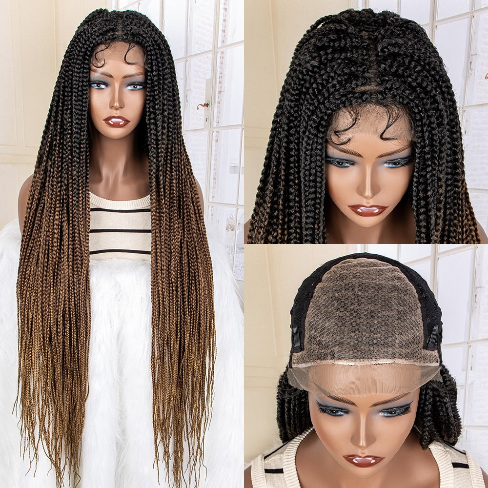 Synthetic 9x6 Lace Frontal Braided Wigs - Supreme Lush Hair