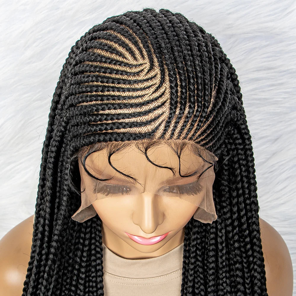 Synthetic Lace Front Knotless Box Braids - Supreme Lush Hair
