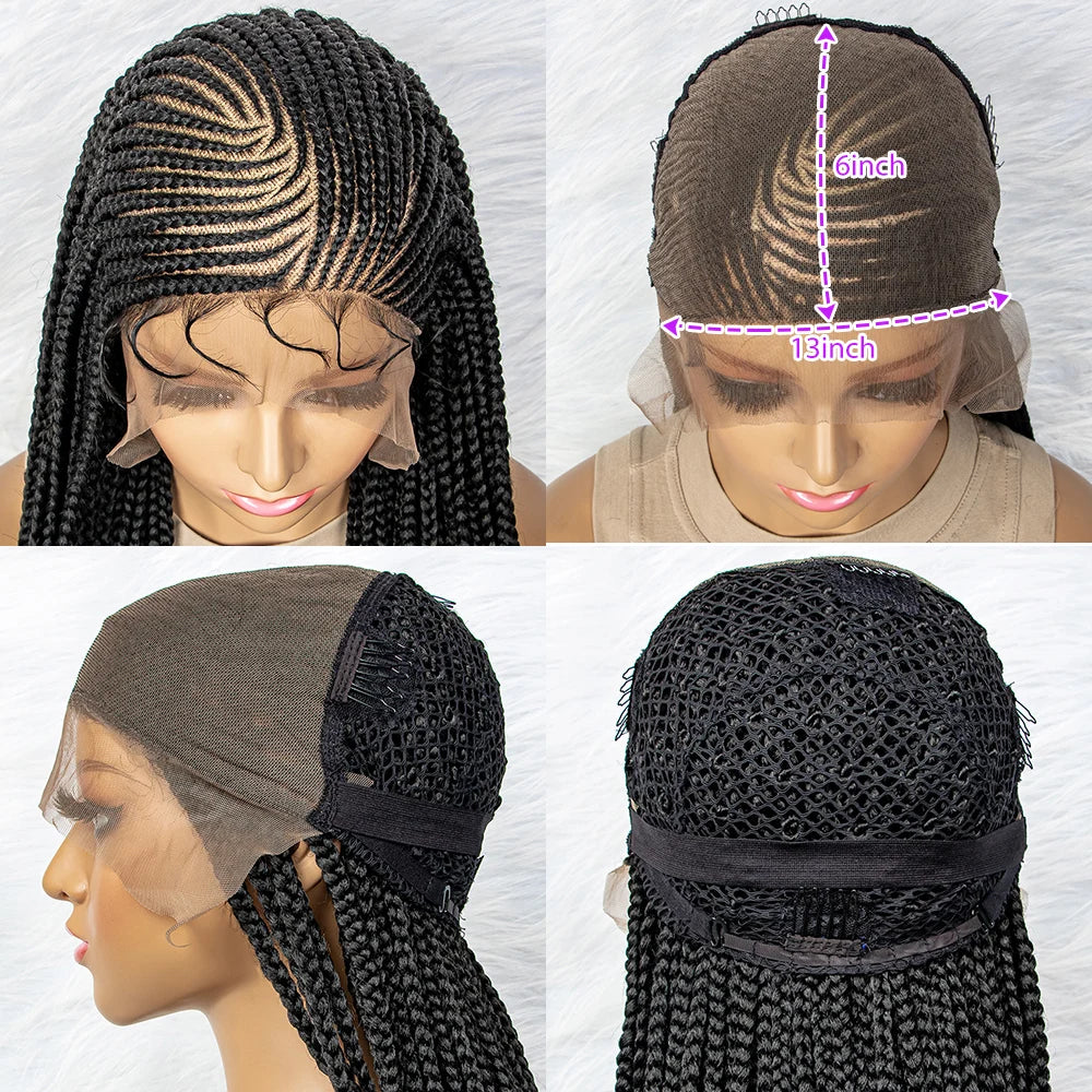 Synthetic Lace Front Knotless Box Braids - Supreme Lush Hair