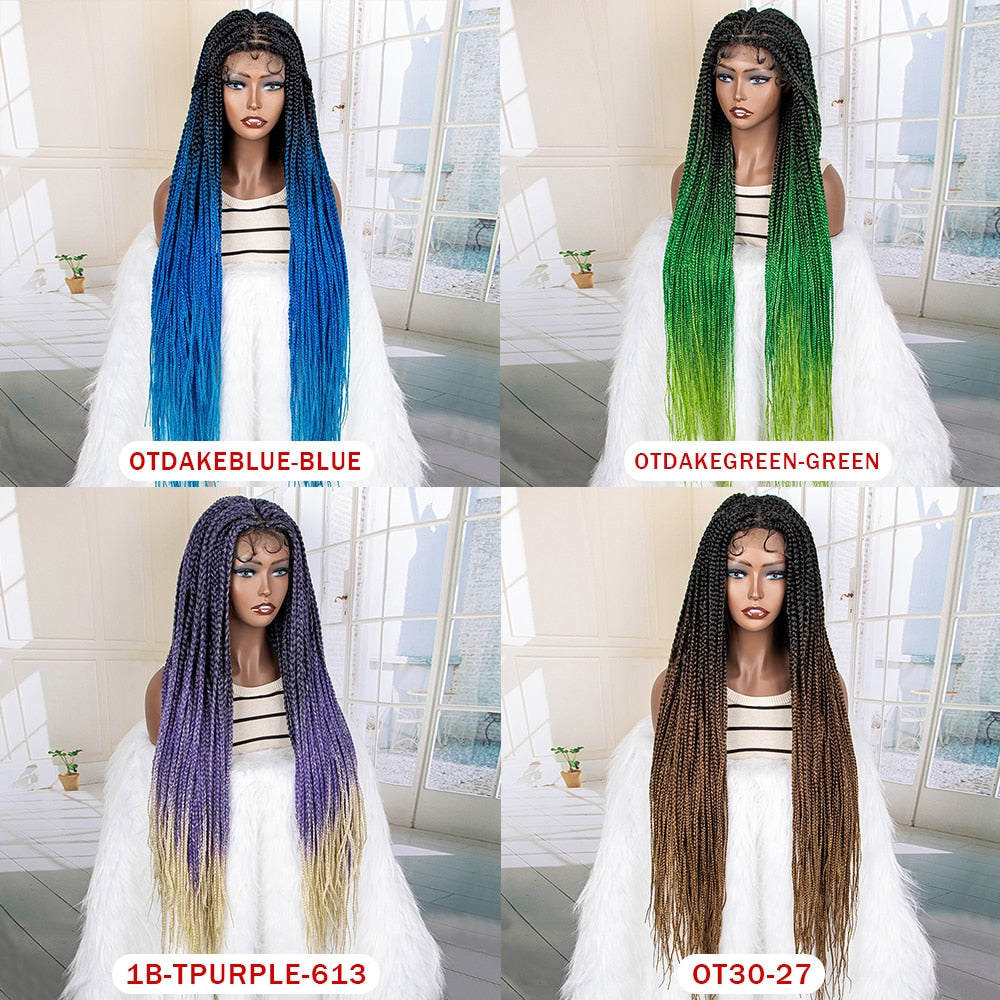 Synthetic 9x6 Lace Frontal Braided Wigs - Supreme Lush Hair