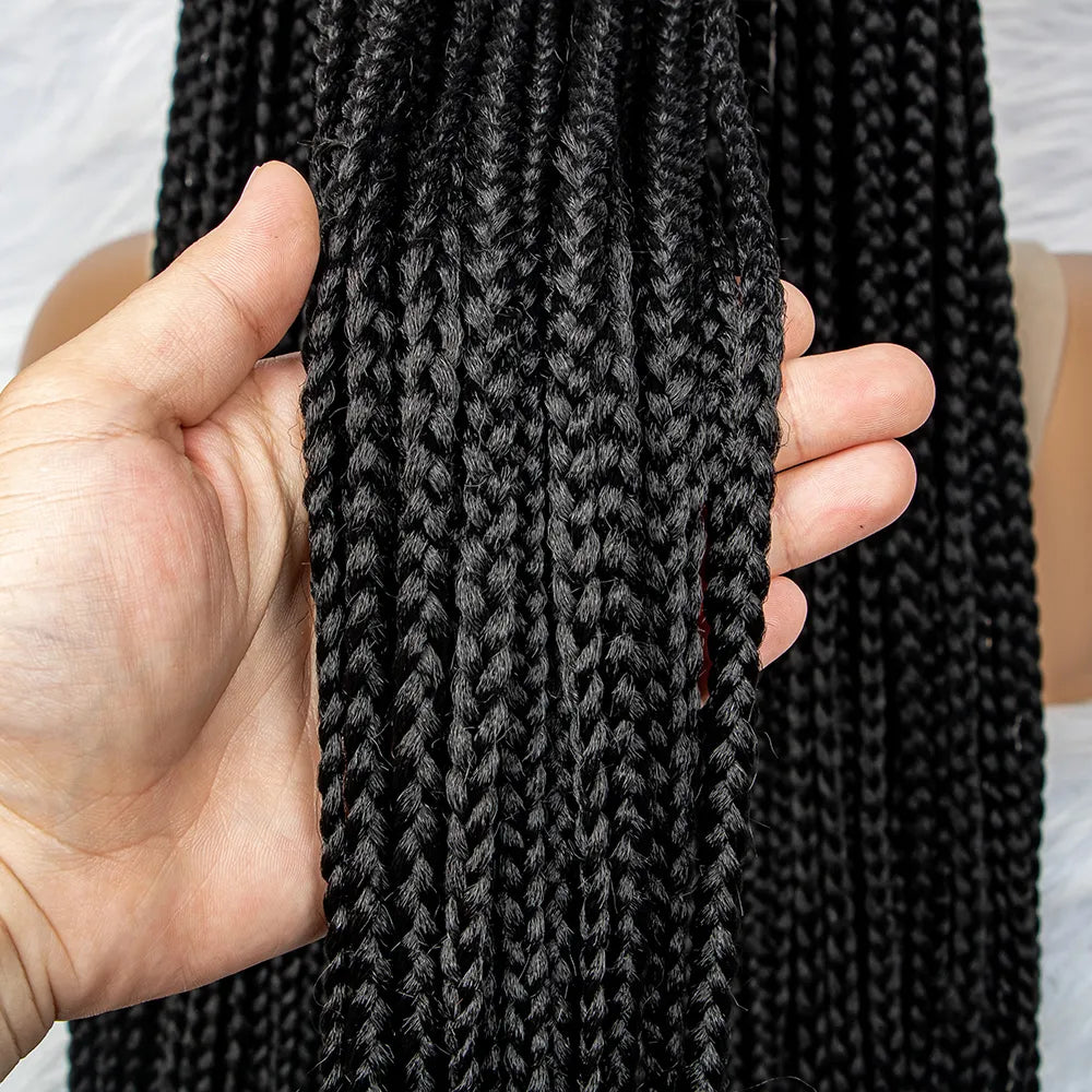 Synthetic Lace Front Knotless Box Braids - Supreme Lush Hair