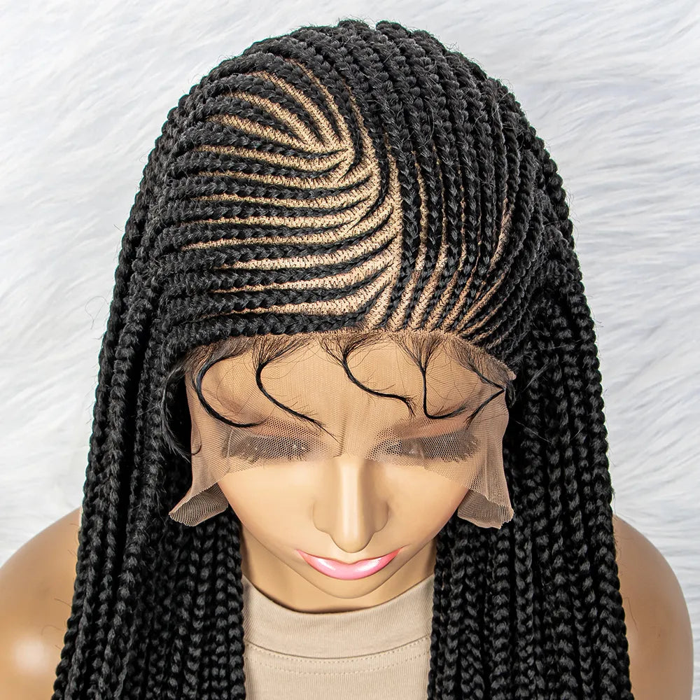 Synthetic Lace Front Knotless Box Braids - Supreme Lush Hair
