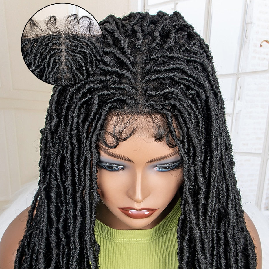 36 Inches Synthetic Full Lace Dreadlock Box Braided Wigs - Supreme Lush Hair